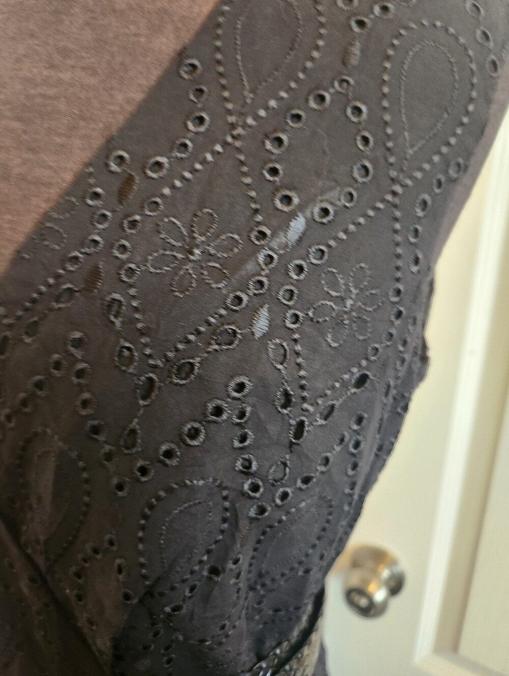 Karen Millen Eyelet Summer Dress Size 4 BELT NOT INCLUDED - Picture 7 of 10